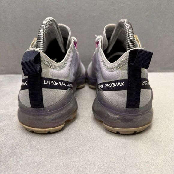 Nike Vapormax White and Pink Athletic Shoes - Picture 4 of 8